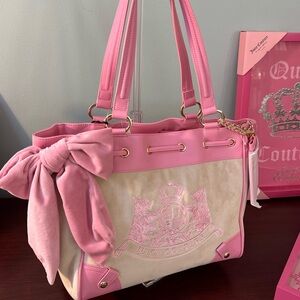 Juicy Couture Pink Bow Tote Bag